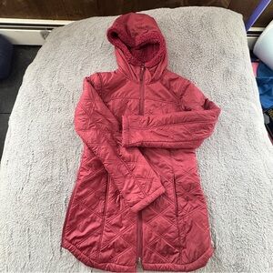 Prana quilted sherpa-lined winter jacket